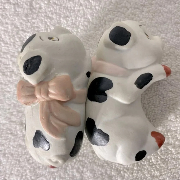 Vintage Cute Ceramic Pigs Salt &  Pepper Shakers - Picture 6 of 10